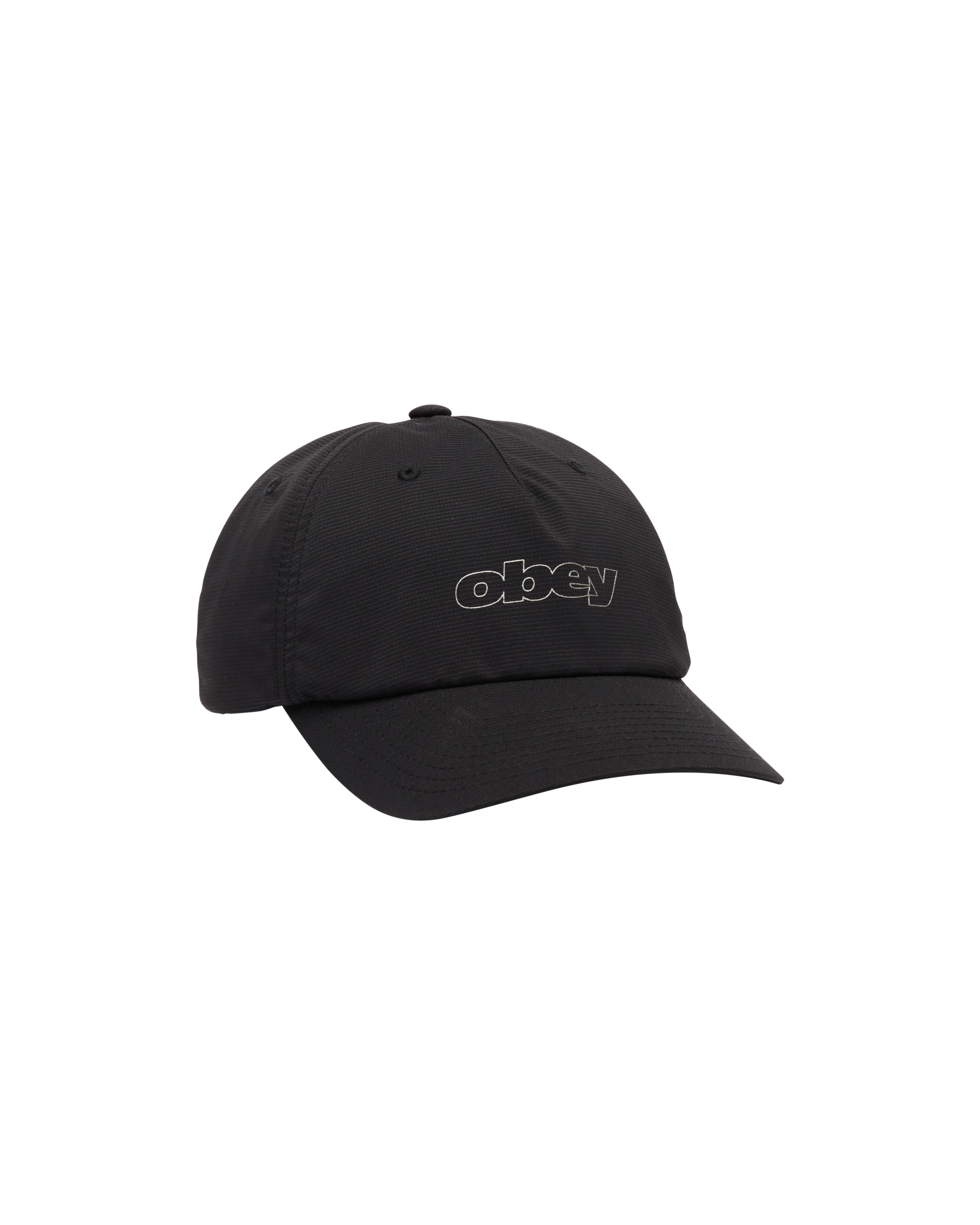 Obey Scamble 5 Panel Black Strapback Cap schwarz